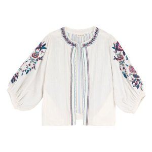 MABE embroidered CARMEL jacket in Ecru